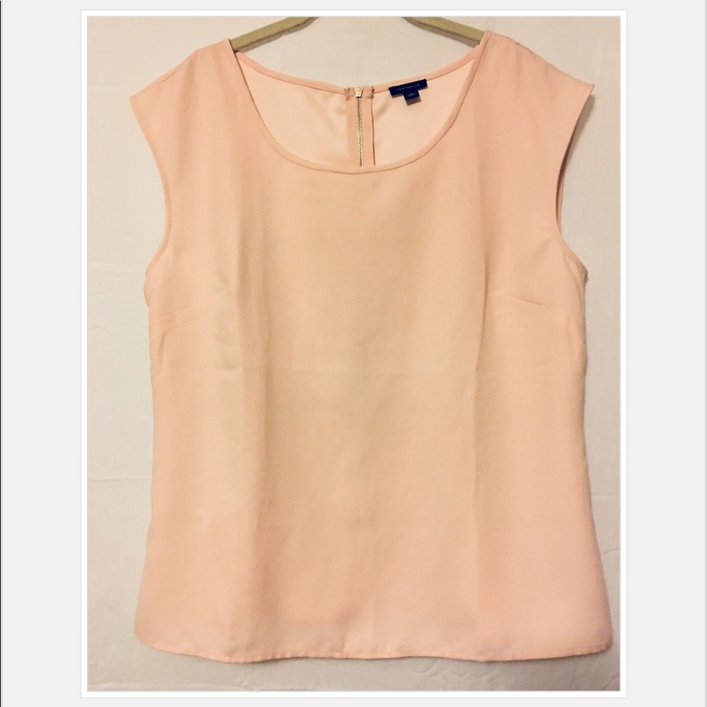 NEW ANN TAYLOR Sleeveless Top With Zipper